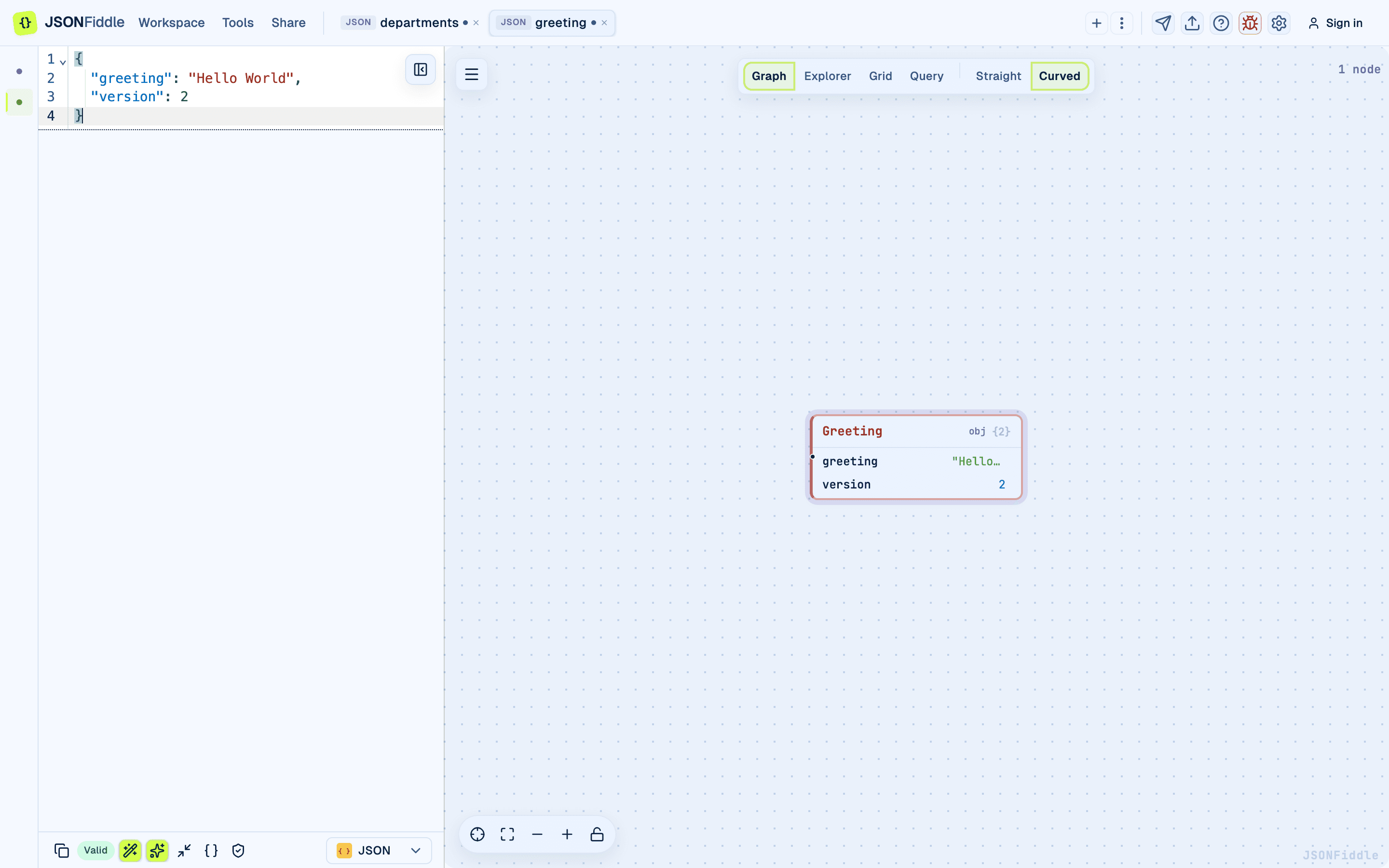 Tab bar overview